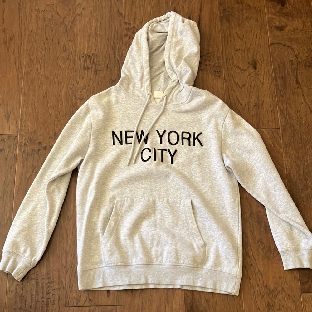White new york city hoodie